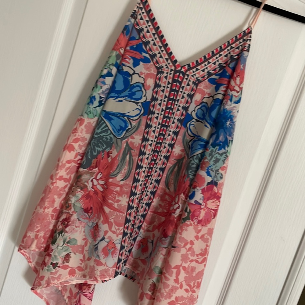 Handkerchief Floral Tank